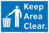 Keep Area Clear Floor Marker (FM156-)