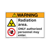 Warning/Radiation area. ONLY authorized personnel may enter.(FM178-)