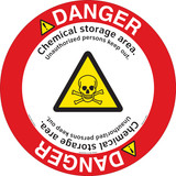 Danger/Chemical Storage Floor Marker (FM107-)