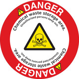 Danger/Chemical Storage Floor Marker (FM109-)