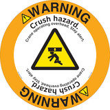 Warning/Crush Hazard Floor Markers (FM117-) 