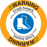 Warning/Crush Hazard Floor Marker (FM123-) 