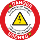 Danger/Electrocution Hazard Floor Marker (FM129-)