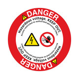 Danger/Hazardous Voltage Floor Marker (FM143-)