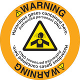 Warning/Hazardous Gases Floor Marker (FM149-)