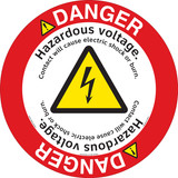 Danger/Hazardous Voltage Floor Marker (FM151-)