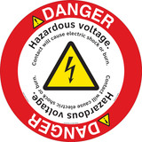 Danger/Hazardous Voltage Floor Marker (FM153-)