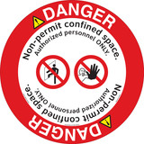 Danger/Non-Permit Floor Marker (FM171-) 