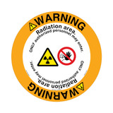 Warning/Radiation area. ONLY authorized personnel may enter.(FM179-)