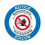 Notice/Restricted area. ALL visitors MUST register at office.(FM183-)