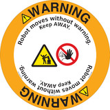 Warning/Robot moves without warning. Keep AWAY.(FM189-)