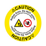Caution/Robot Operating Area Floor Marker (FM191-)