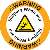 Warning/Slippery When wet.(FM193-)