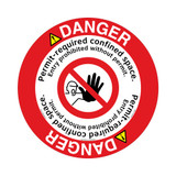 DANGER/Permit-required confined space (FM204-)