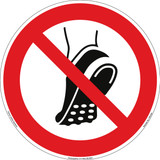 Do Not Wear Metal Studded Footwear (FIS7246-)