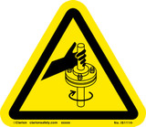 Entanglement Of Hand/Rotating Shaft Label (IS1114-)