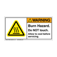 Burn Hazard Safety Labels