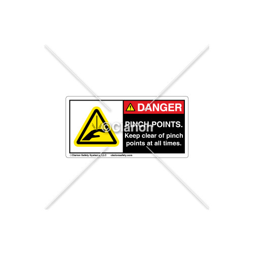 Danger/Pinch Points Label (C152-01)