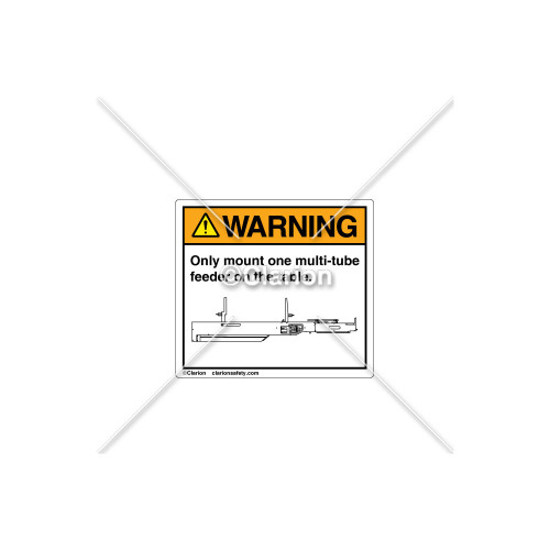 Warning/Only Mount One Label (52646201)