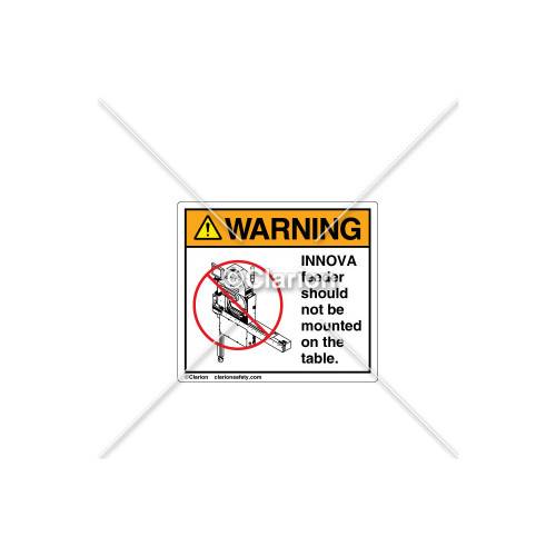 Warning/INNOVA Feeder Label (52646202)