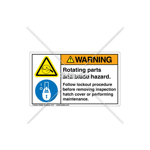 Warning/Rotating Parts Label (106297)