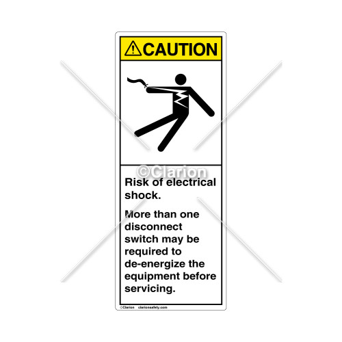Caution/Risk of Electric Shock Label (5025-Y49CVPG)