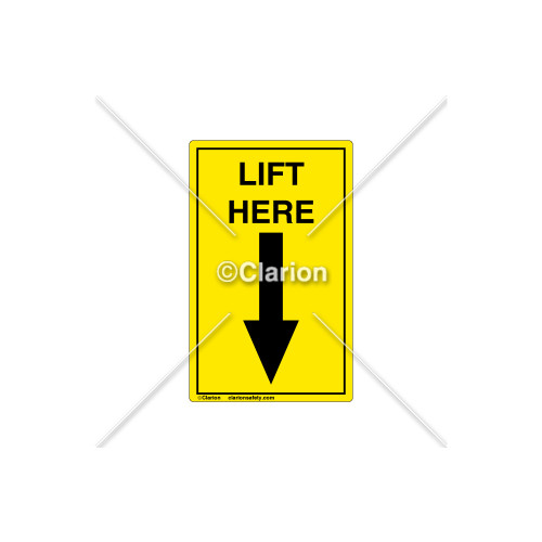 Lift Here Label (C8608-05)