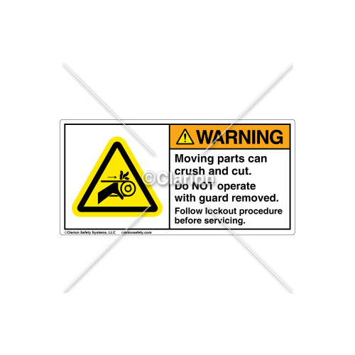 Warning/Do Not Operate Label (C8400-08)