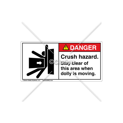 Danger/Dolly Moving Label (5013-7MDHPJ)