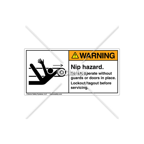 Warning/Nip Hazard Label (5087-7XWHPJ)