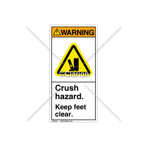 Warning/Crush Hazard Label (H2001-CXWVPJ)