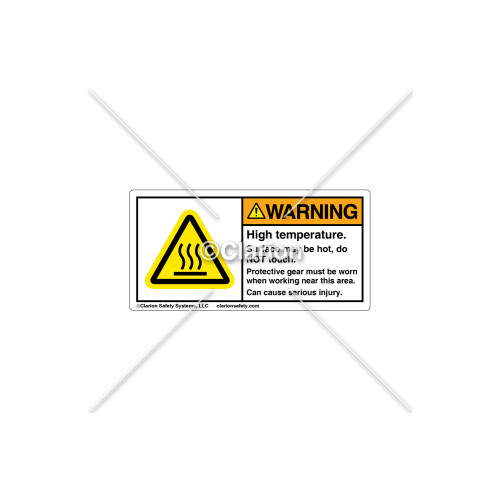 Warning/High Temperature Label (C25054-01)