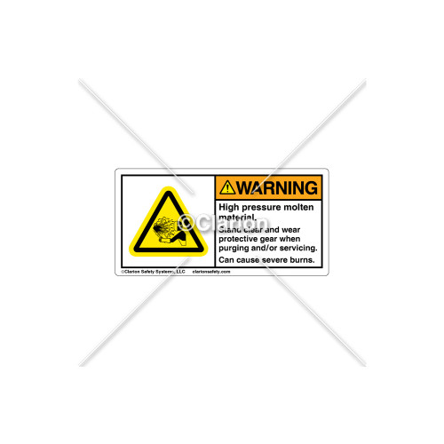Warning/High Pressure Label (C25054-02)