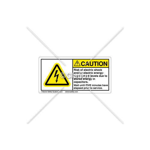 Caution/Rish of Electric Shock Label (C5758-21)