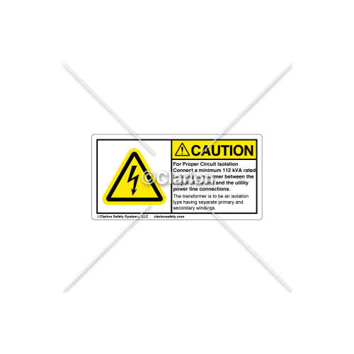 Caution/For Proper Circuit Label (C5758-16)