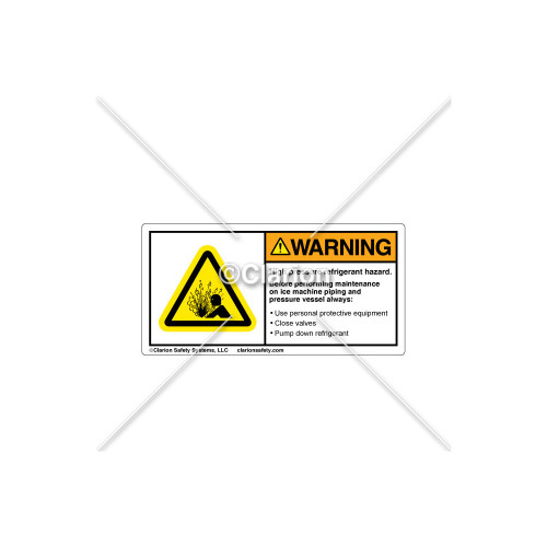 Warning/High Pressure Label (106300)