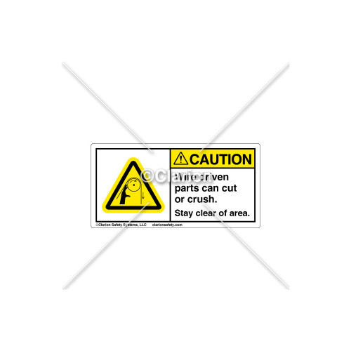 Caution/Wire Driven Parts Label (314606)