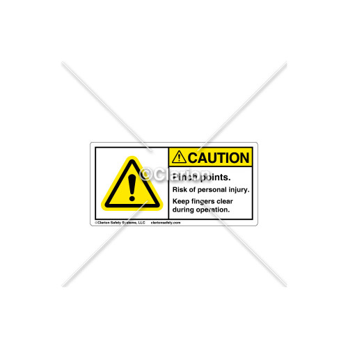 Caution/Pinch Points Label (314607)