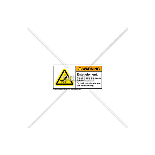 Warning/Entanglement Hazard Label (H1010-482WHPL)