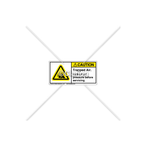 Caution/Trapped Air Label (H4005-J27CHPL)