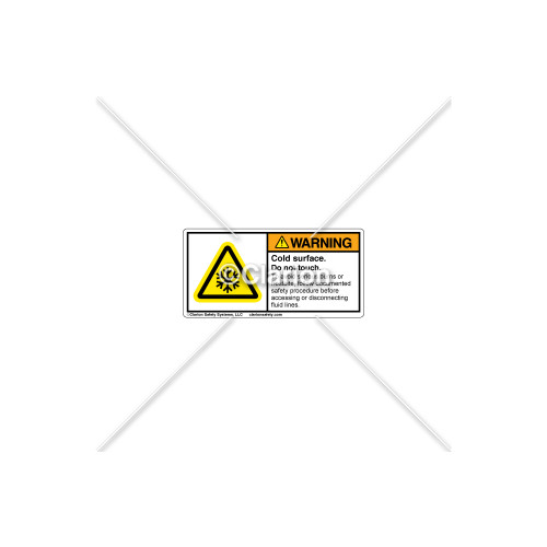 Warning/Cold Surface Label (H6044-A98WHPL)