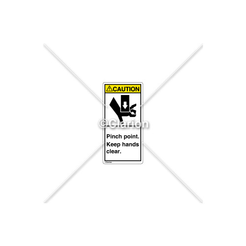 Caution/Pinch Point Label (1017-HBCVPL)