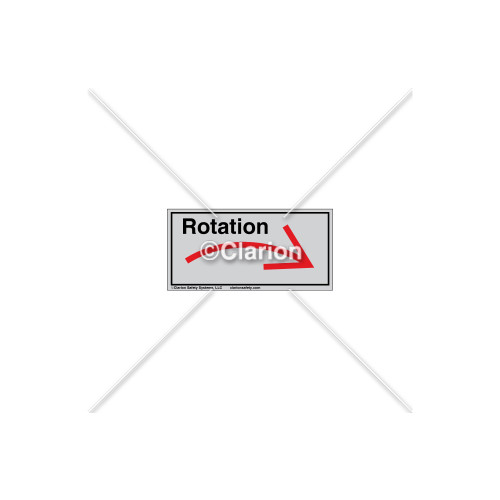 Curved Arrow/Right Rotation Label (7804A-03HTL)