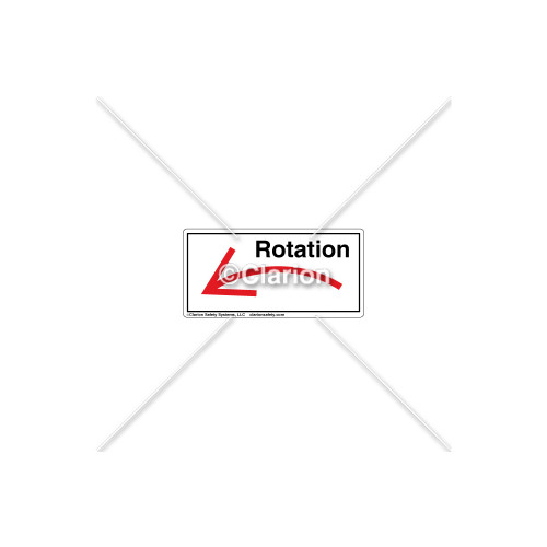 Curved Arrow/Left Rotation Label (7804A-04HPL)