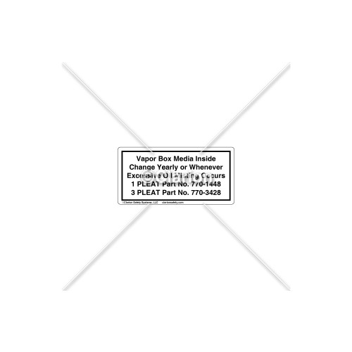 Vapor Box Media Label (532-6023)
