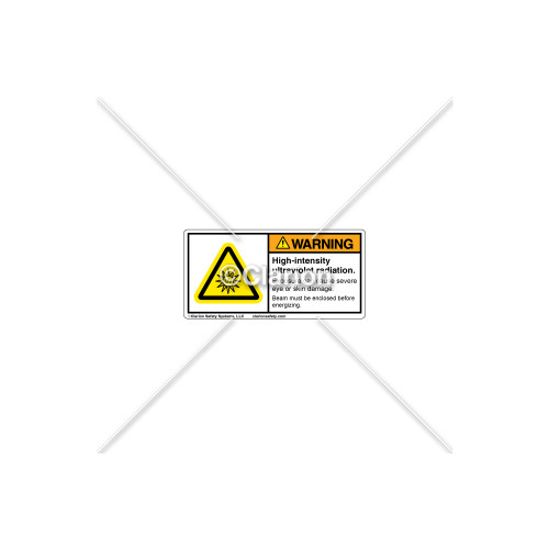 Warning/High-Intensity Ultraviolet Label (C6940-02)