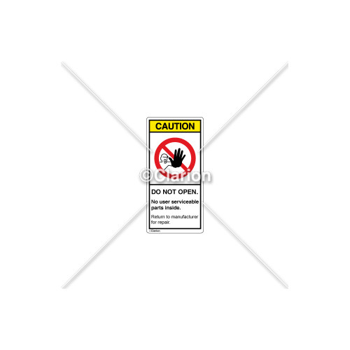 Caution/Do Not Open Label (C3753-05)