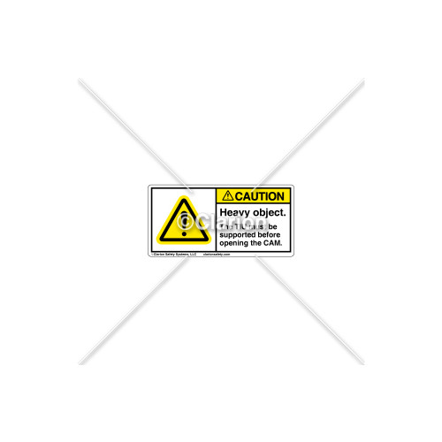 Caution/Heavy Object Label (C1169-07)