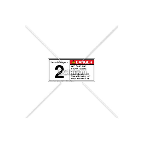 Danger/Arc Flash Label (C21472-03)