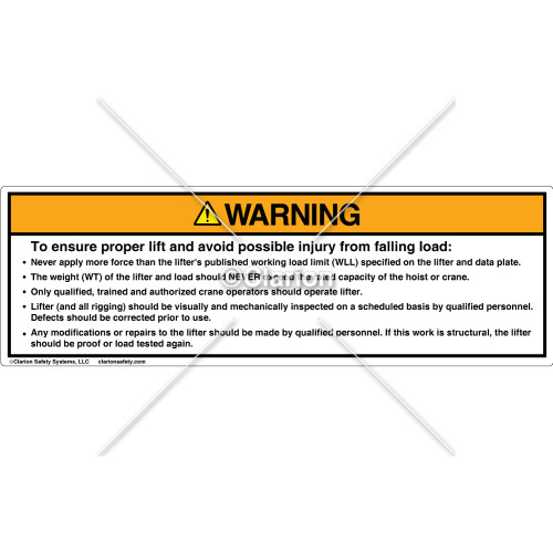 Warning/Never Apply Label (PSL 2A)